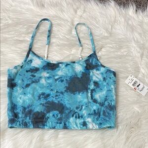 NWT Room Service Multi Blue Tie Dye Pajama Top Size XS